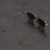 Rigards X TVA joint RG2004TVA titanium aluminum magnesium alloy double-layer sunglasses series RG-RG2004TVA-FGGLYTMSH retro olive + silver frame transparent dark gray lens